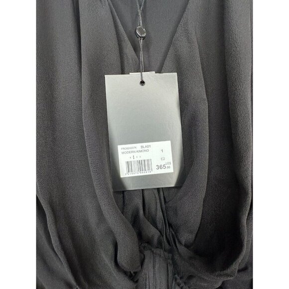 THE KOOPLES Black Women's Belted Modern Kimono Dress Size S Boho Classy Cocktail - Picture 7 of 7